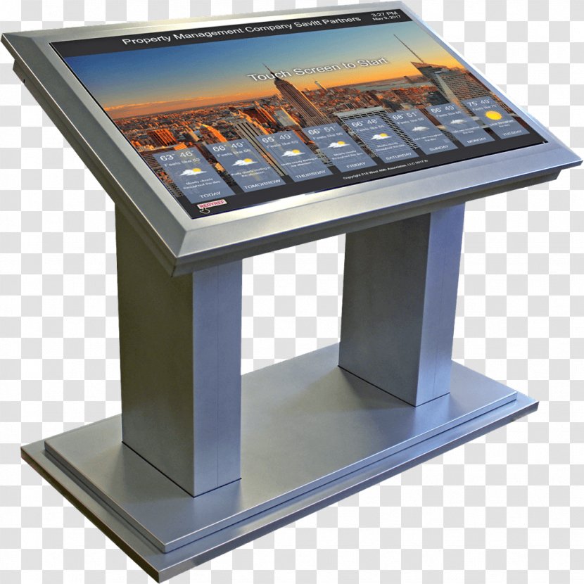 Kiosk Software Touchscreen Interactivity - Table - Design Transparent PNG