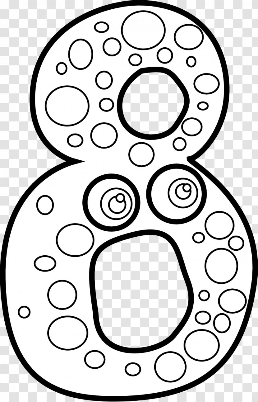Black And White Download Drawing Clip Art - Number - Numbers Kids Transparent PNG