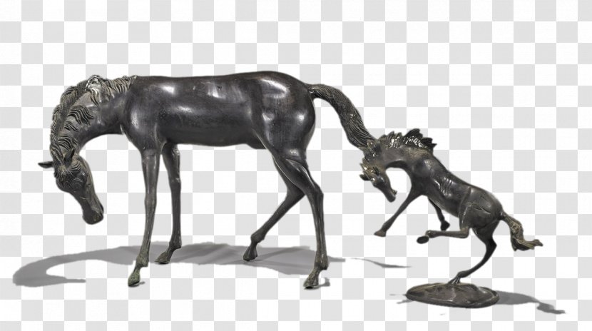 Horse Bronze Sculpture Wildlife - Antique Horses Transparent PNG