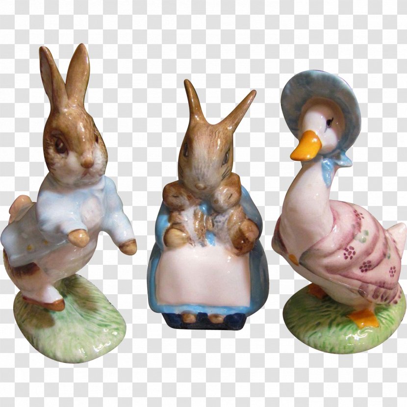 Easter Bunny Hare Rabbit Figurine Transparent PNG