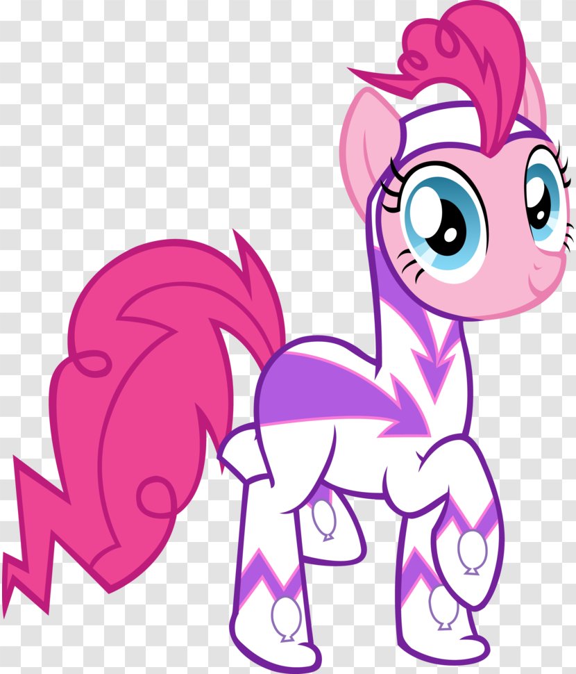 Pinkie Pie My Little Pony Applejack Power Ponies - Silhouette Transparent PNG