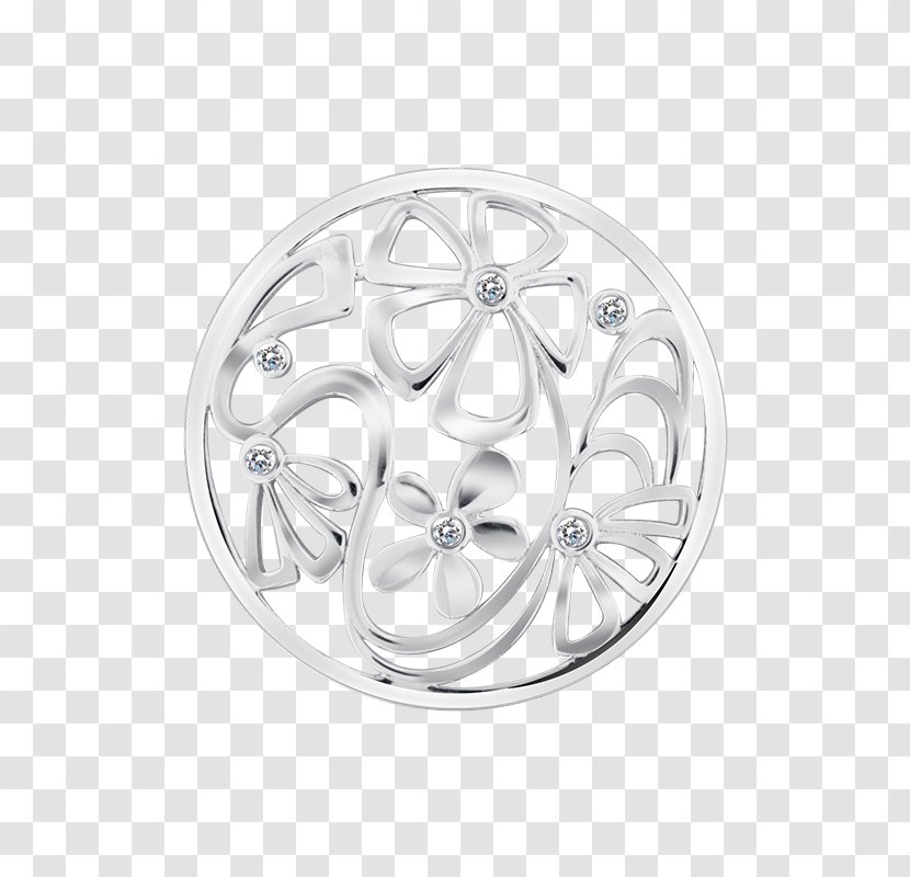Silver Gilding Gold Coin Jewellery - Flower Insignia Transparent PNG