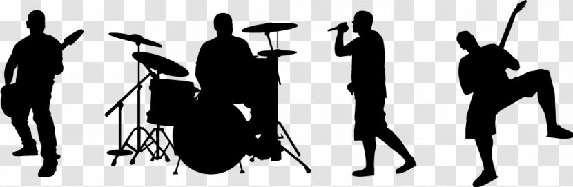 Performance Audience Musical Ensemble Clip Art - Heart - Band Silhouette Transparent PNG