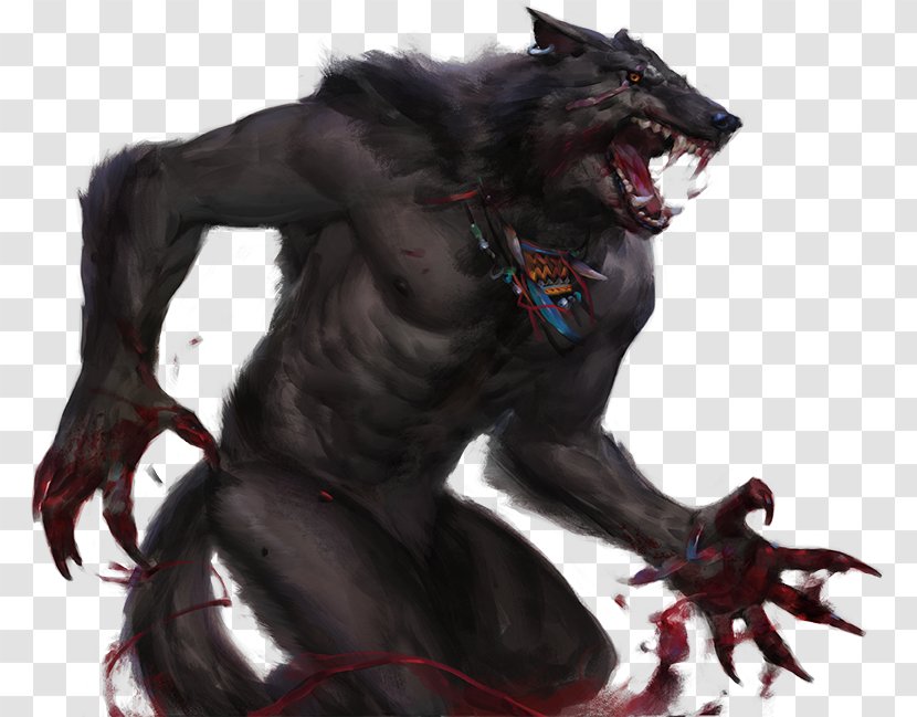 Werewolf: The Forsaken Apocalypse Gray Wolf Dungeons & Dragons - Werewolf Transparent PNG