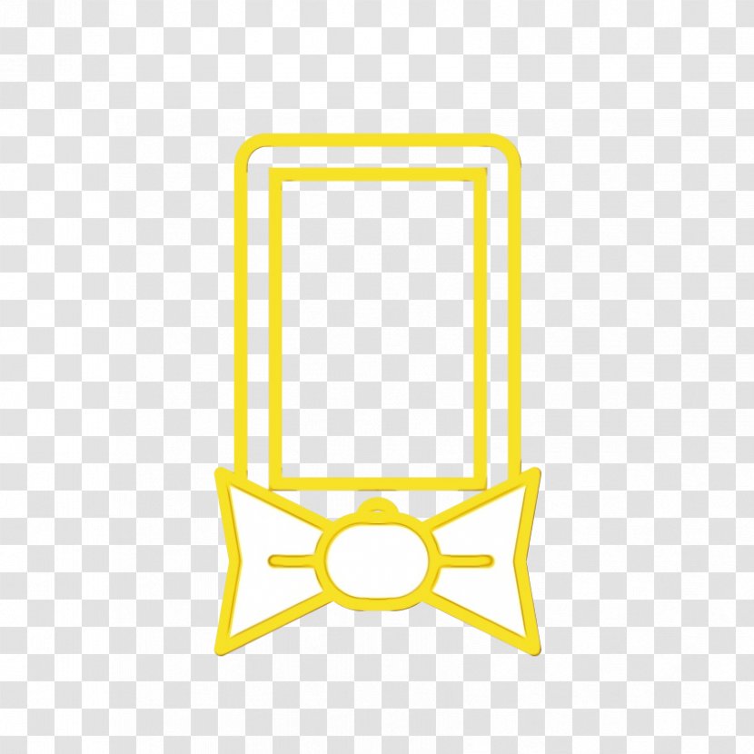 Yellow Line Rectangle Transparent PNG