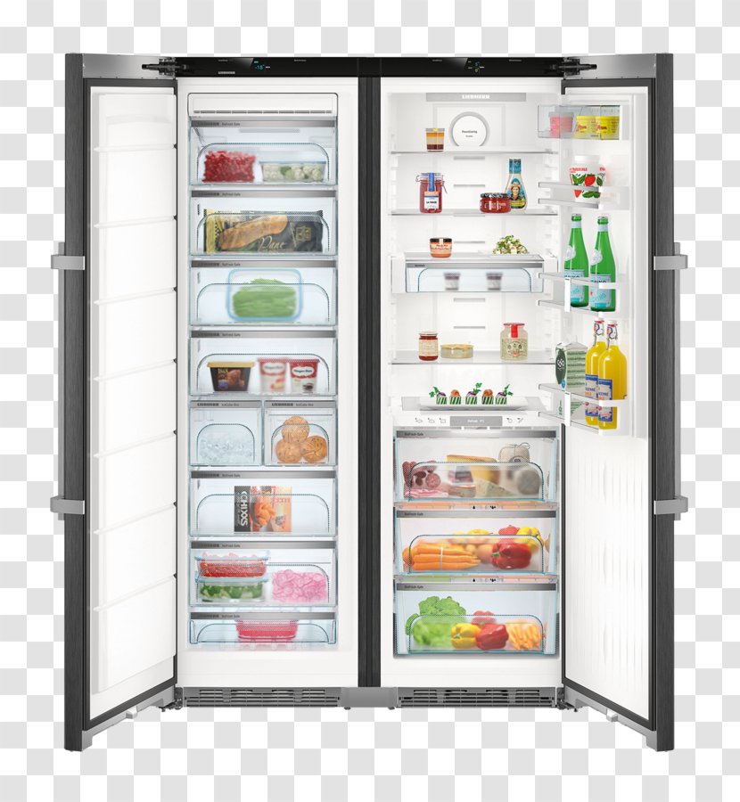 Liebherr SBS Fridge Freezer Group Refrigerator Auto-defrost - Samsung Family Hub Rf56m9540 Transparent PNG
