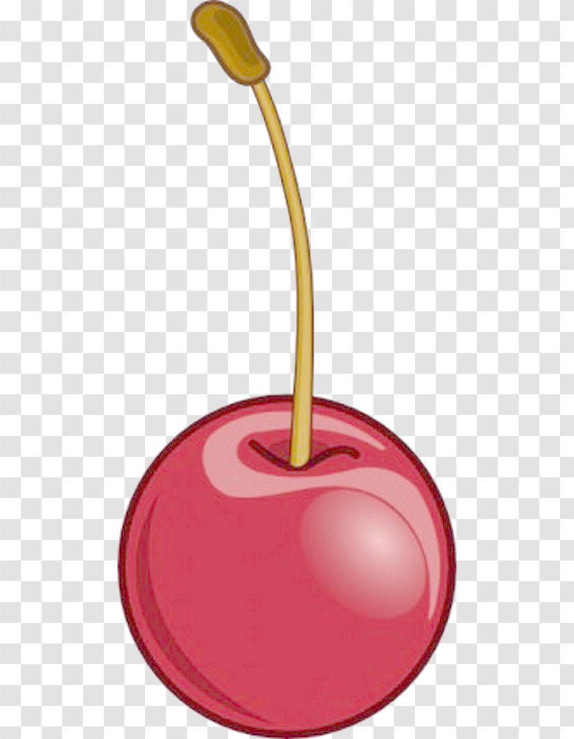 Cherry Clip Art - Magenta - A Transparent PNG