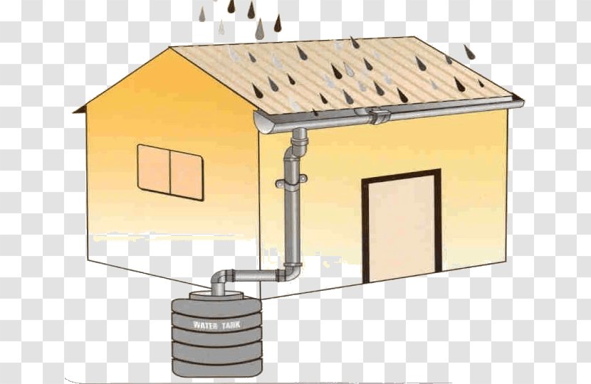 Rainwater Harvesting Building Rain Barrels - Water Scarcity Transparent PNG