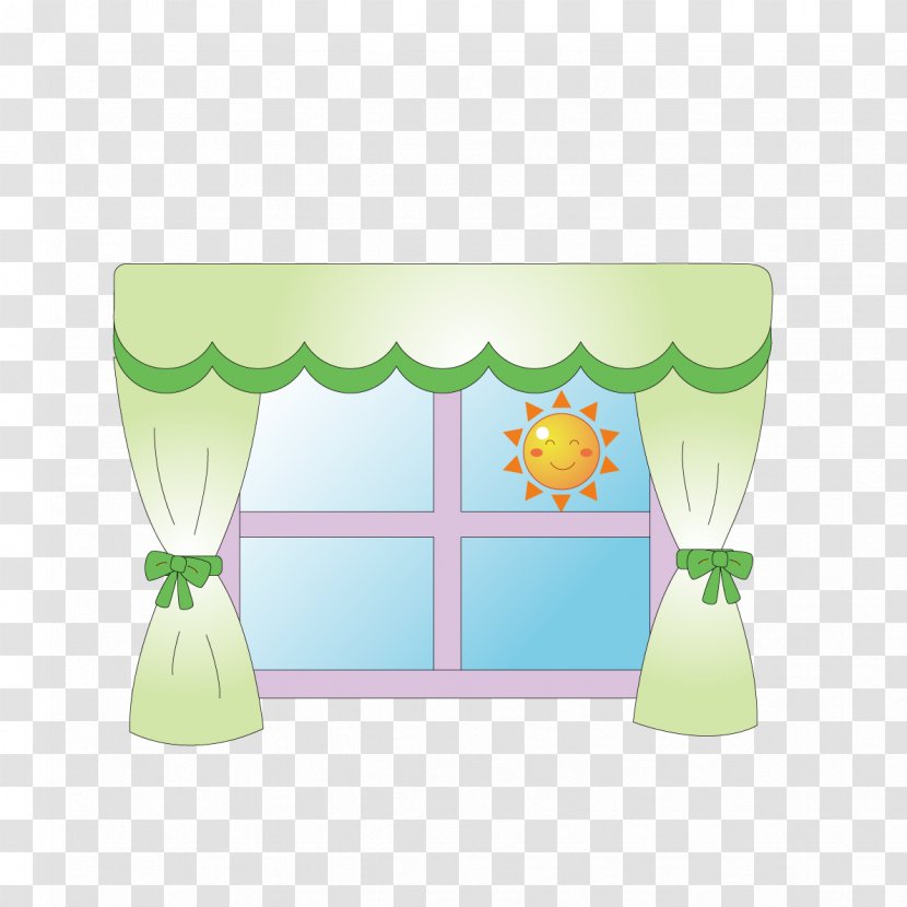 Window Curtain Adobe Illustrator - Pattern - Curtains Transparent PNG