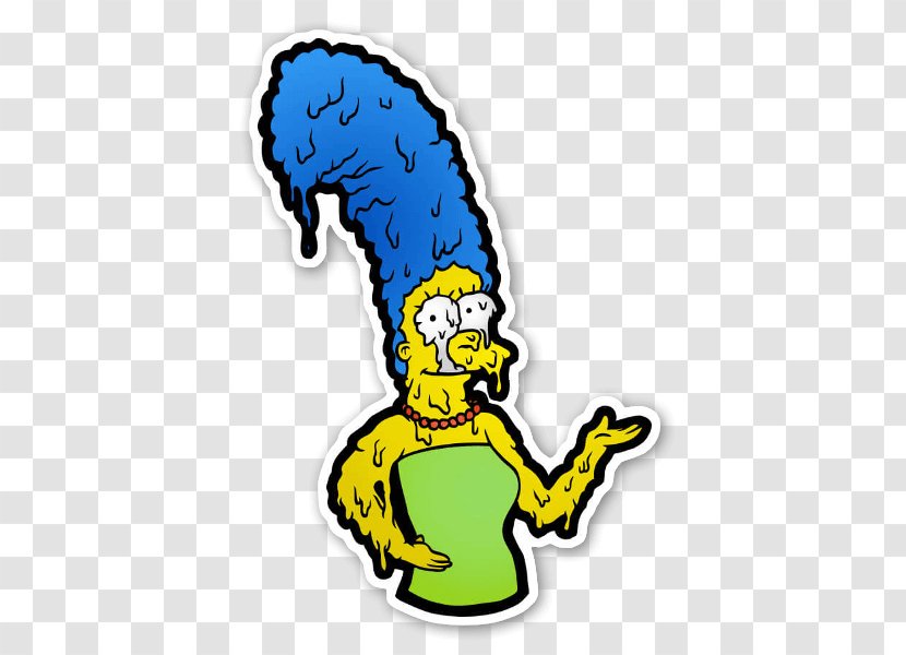 Clip Art Beak Cartoon Fiction Character - Marge Simpson Transparent PNG