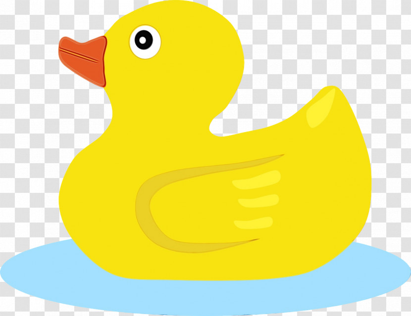 Rubber Ducky Duck Yellow Bird Bath Toy Transparent PNG