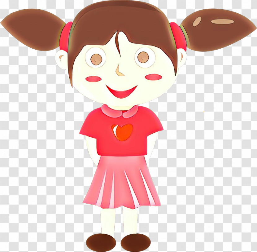 Cartoon Brown Hair Child Transparent PNG