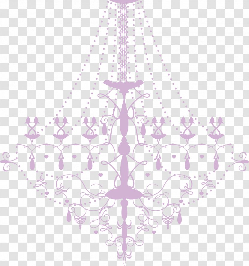 Cartoon Purple - Violet - Pendant Lamp Transparent PNG