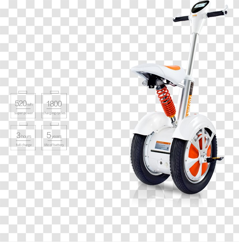 Wheel Scooter Electric Vehicle Car Self-balancing Unicycle - Motor Transparent PNG