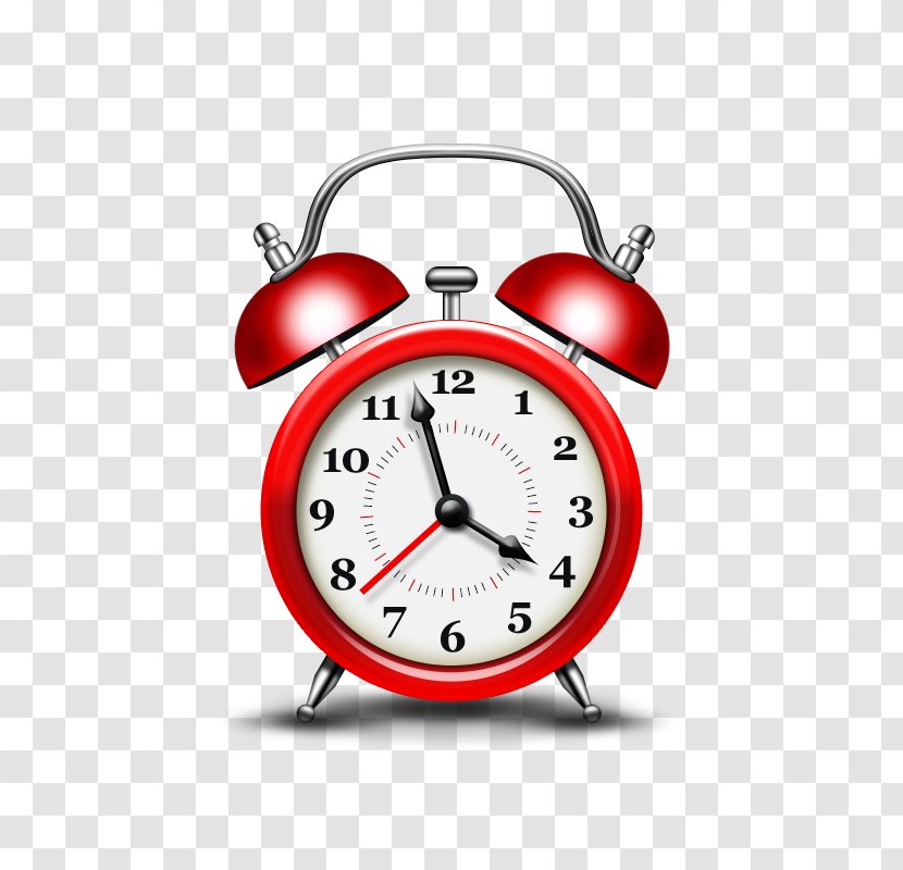Cooper City Student National Secondary School Middle - Learning - Painted Red Alarm Clock Transparent PNG