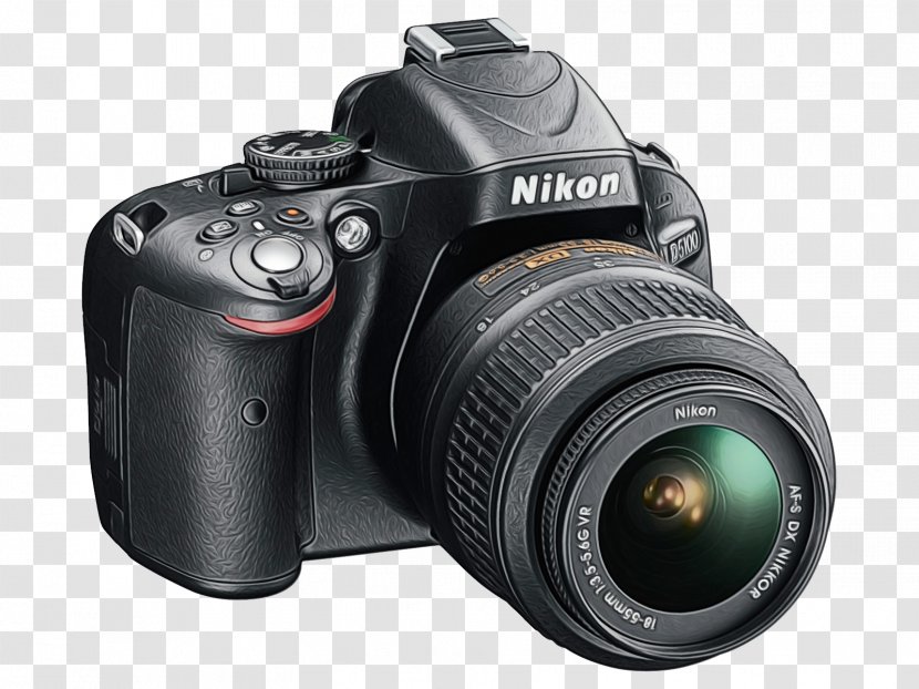 Nikon D5100 Digital SLR AF-S DX Nikkor 35mm F/1.8G Camera - Dx Format - Pointandshoot Transparent PNG