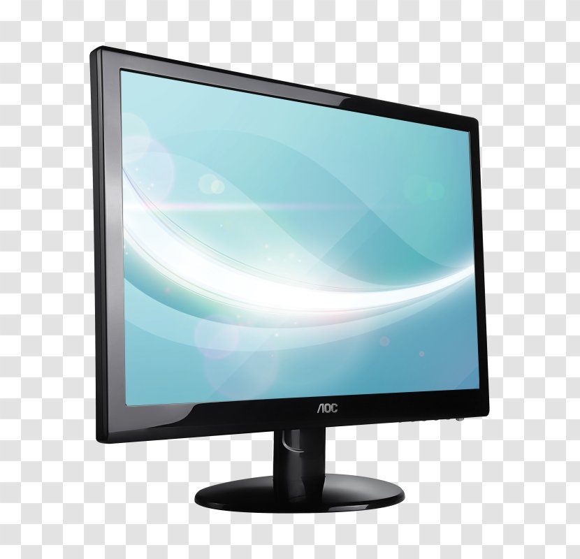 Computer Monitors AOC International Liquid-crystal Display Television Set Electronic Visual - Output Device - Plug Transparent PNG