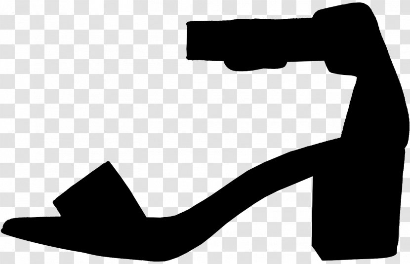 Clip Art Logo High-heeled Shoe Product - Footwear - Blackandwhite Transparent PNG