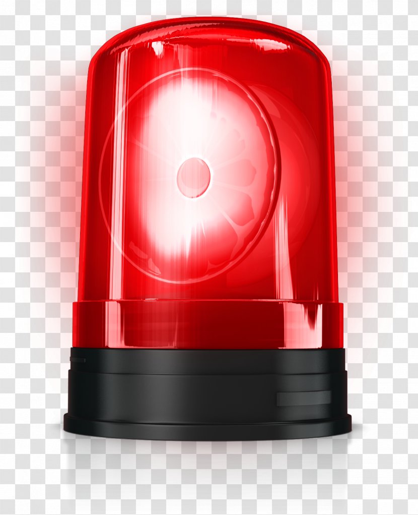 Siren Police Car Officer Emergency Vehicle Lighting - Red - Alarm Transparent PNG