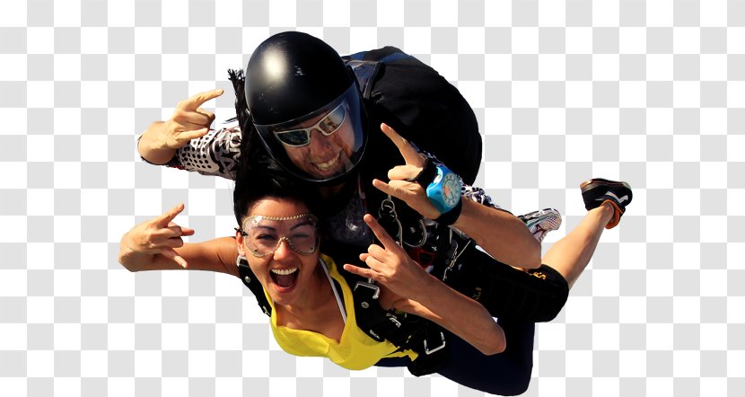 Parachuting Tandem Skydiving Helmet Sport Jumping - Skydive Transparent PNG