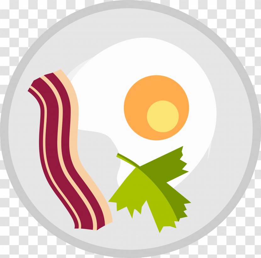 Fried Egg Bacon Omelette Breakfast - Western Omelet Vector Transparent PNG