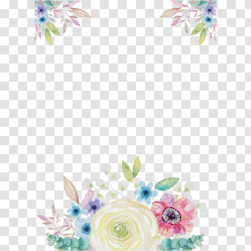 Watercolour Flowers Clip Art Desktop Wallpaper Floral Design - Flowering Plant Transparent PNG