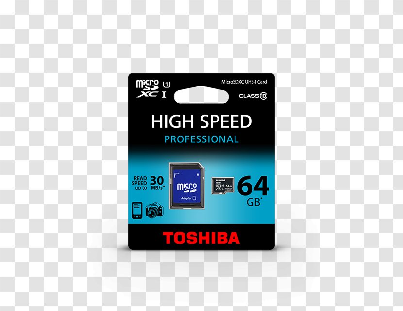 MicroSD Secure Digital Toshiba Flash Memory Cards SDHC - Compactflash - Professional Card Transparent PNG