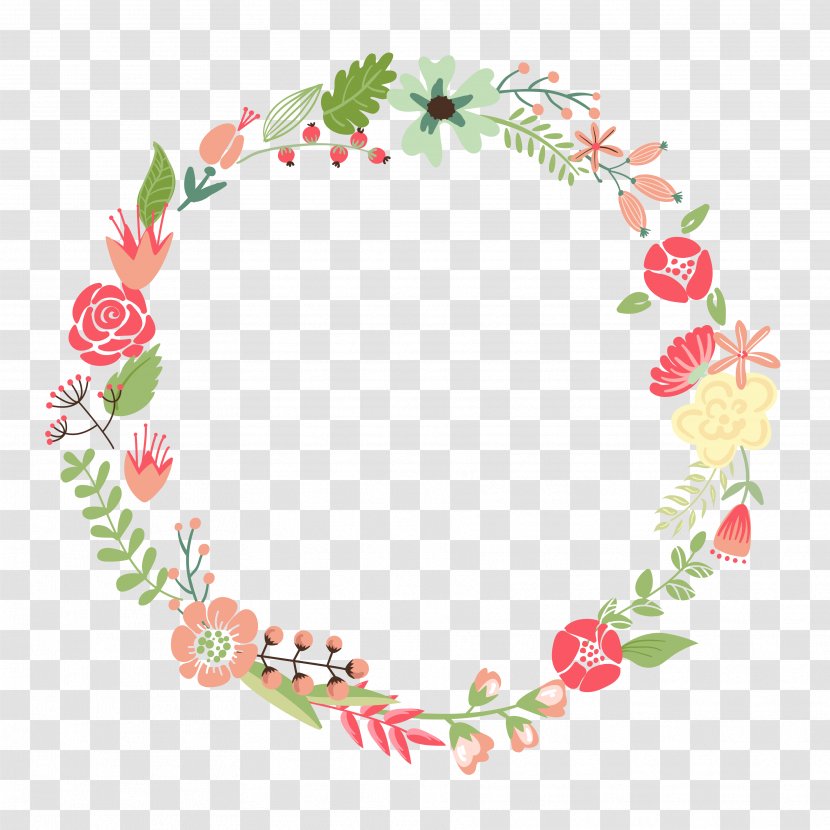 Picture Frames Flower Wreath Clip Art - Leaf - Floral Transparent PNG