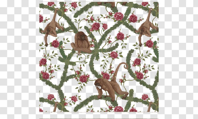 Plant Collecting Designer - Monkey Flower Vine Background Pattern Transparent PNG