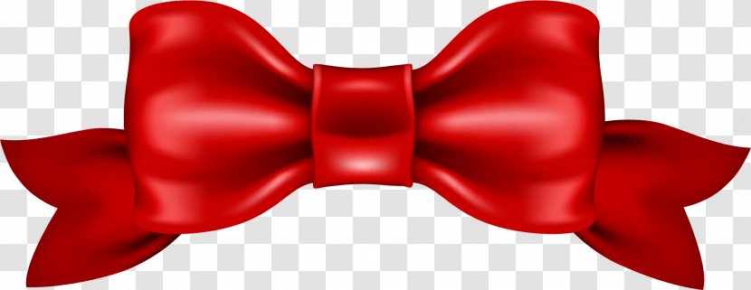 Bow Tie Red Necktie Ribbon - Beautiful Transparent PNG