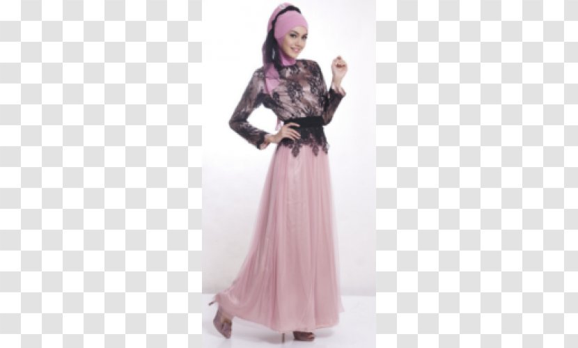 Kebaya Muslim Fashion Clothing Islam - Gown - Batik Modern Transparent PNG