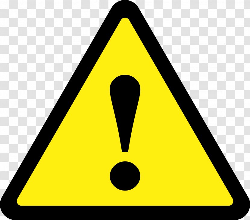 Warning Sign Symbol Clip Art - Yellow Triangle Cliparts Transparent PNG