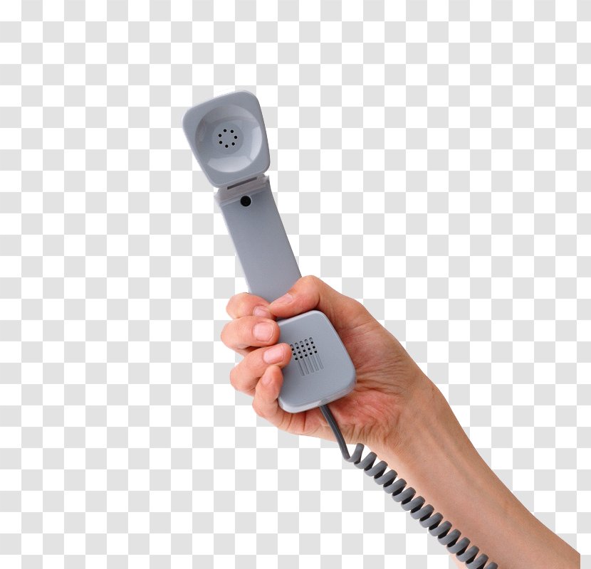 Cordless Telephone Web Banner Icon - Mobile Phone - The Hand Holding Transparent PNG
