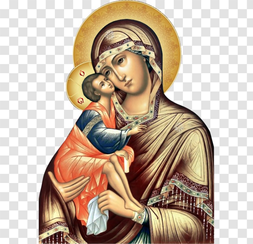 Mary Eleusa Icon Madonna - Prophet - Theotokos Illustration Transparent PNG