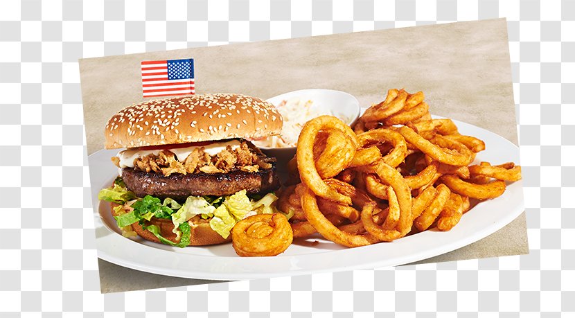 French Fries Cheeseburger Hamburger Chicken Salad Buffalo Burger - Meal - Diner Transparent PNG