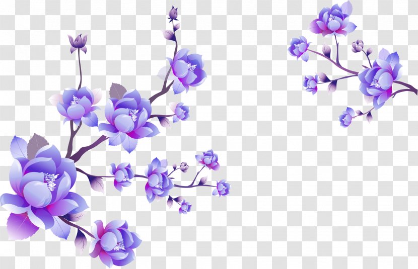 Blue And White Pottery Download - Information - Vector Floral Flowers Transparent PNG
