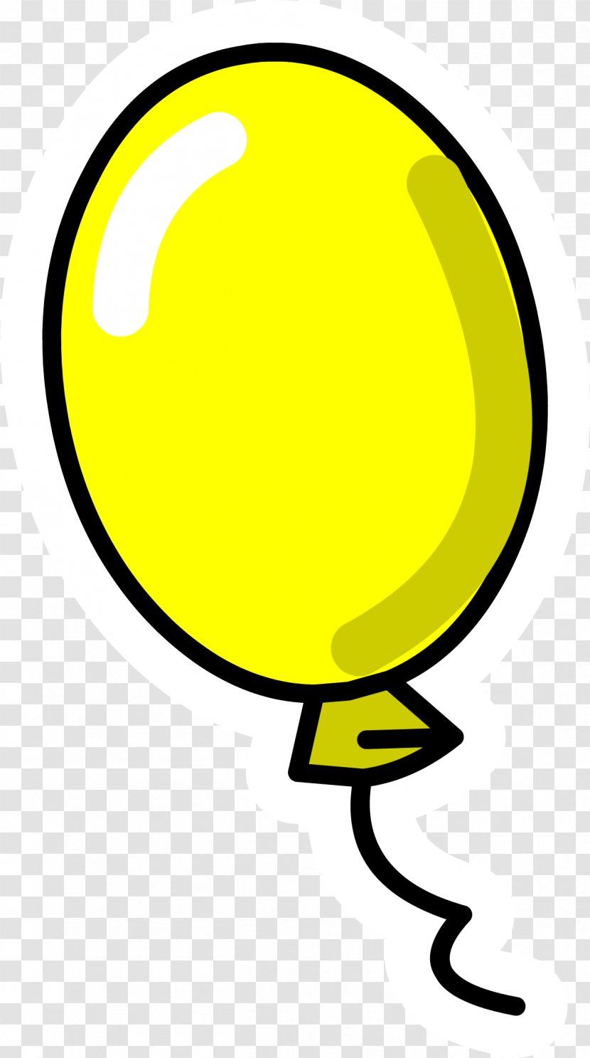 Club Penguin Balloon Clip Art - Yellow - YELLOW Transparent PNG
