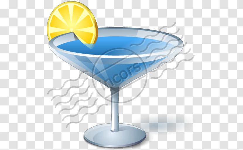 Cocktail Garnish Martini Blue Hawaii Lagoon Transparent PNG