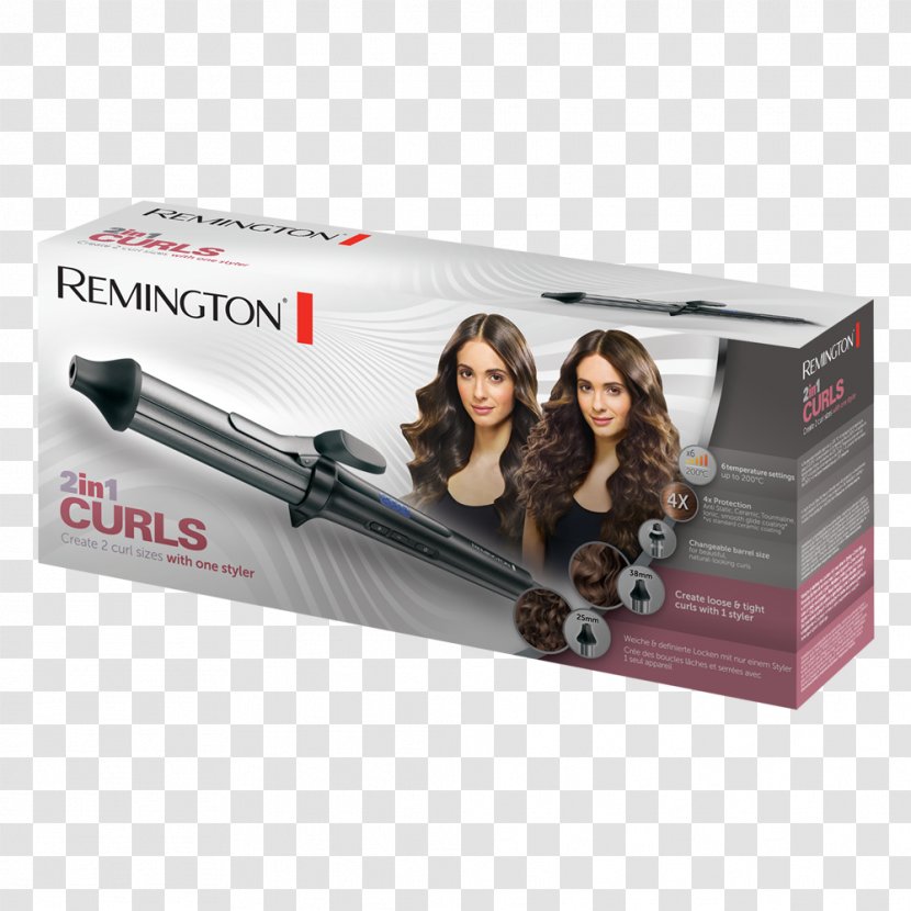 Hair Iron Remington Curler PROluxe Ci95 Black Incl. Lockenstab - 2in1 Pc Transparent PNG