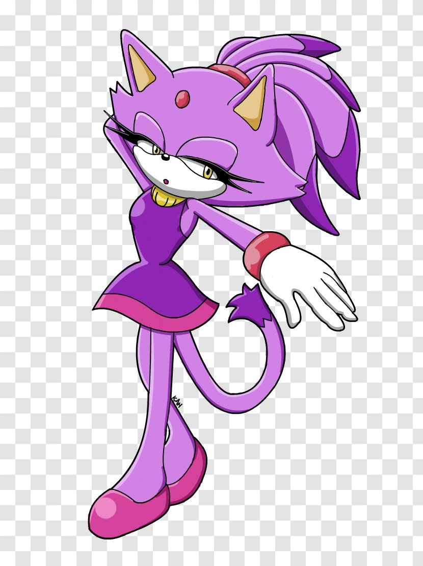 Sonic The Hedgehog Blaze Cat Rouge Bat Amy Rose - Flower Transparent PNG