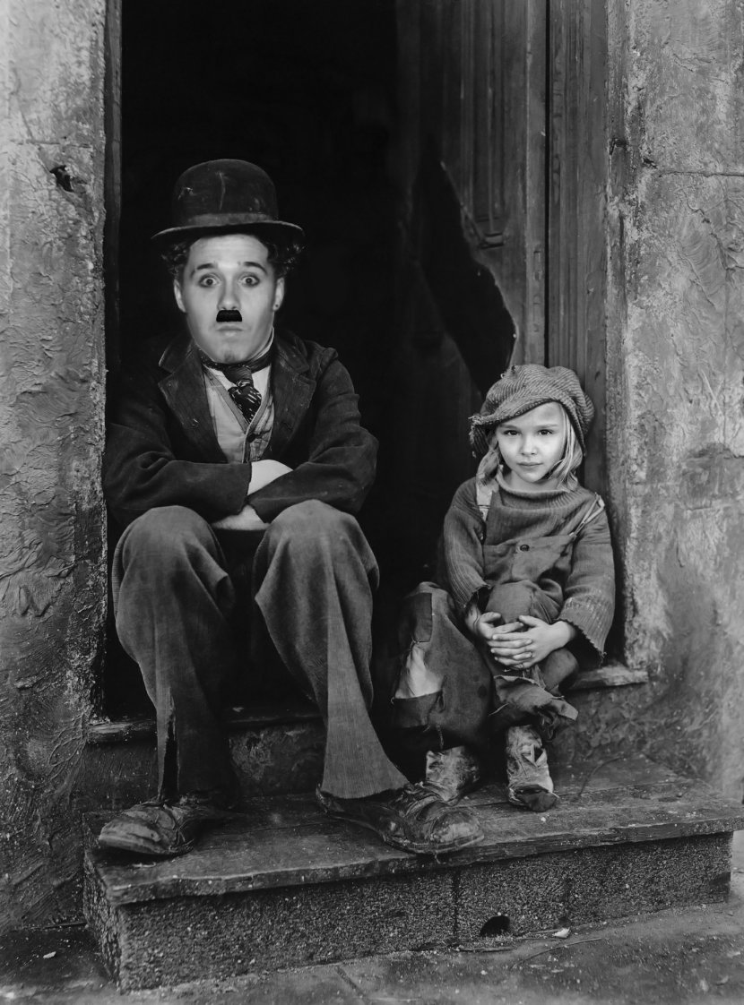 Charlie Chaplin The Tramp Kid Child Actor Film - Jackie Coogan Transparent PNG