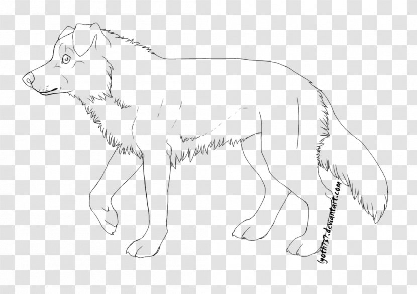 Line Art Border Collie Dog Breed Rough Stock Photography - Walking Shoe Transparent PNG