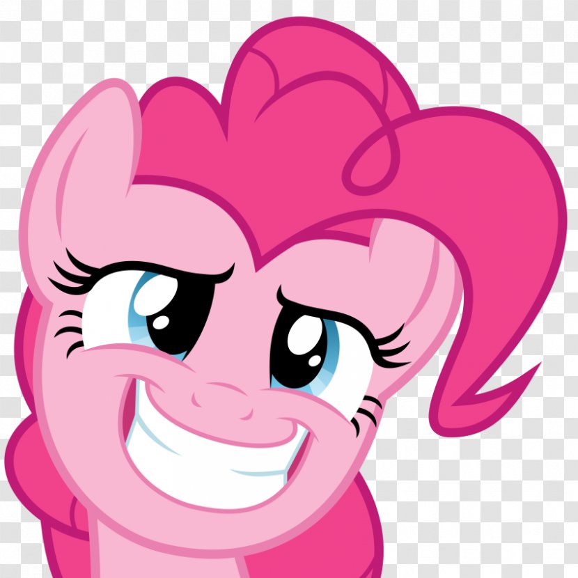 Pinkie Pie Smile Pony - Cartoon - Silhouette Transparent PNG
