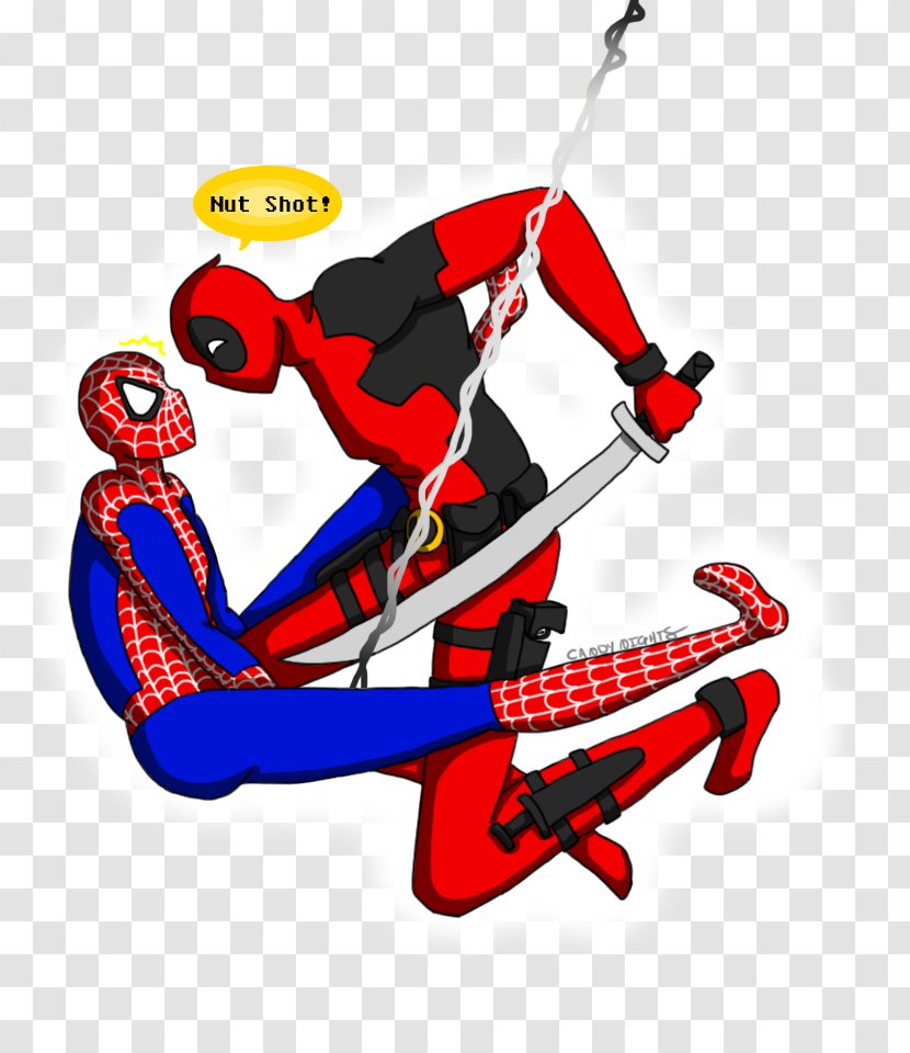 Deadpool Spider-Man Cartoon Nut - Spiderman - Ouch Transparent PNG