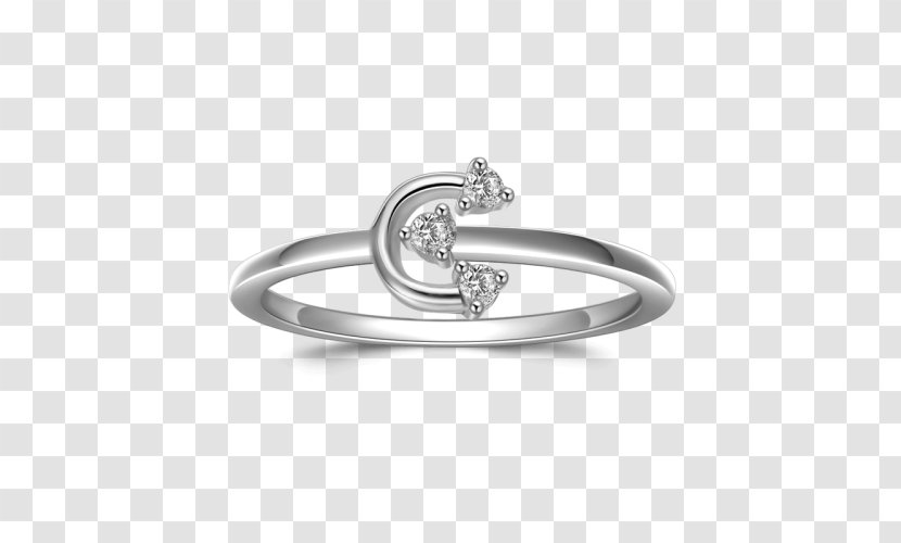 Wedding Ring Silver Body Jewellery - Metal - Embrace Each Other Transparent PNG