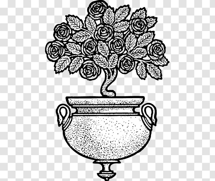 Floral Design Flowerpot Rose Clip Art - Flower Transparent PNG
