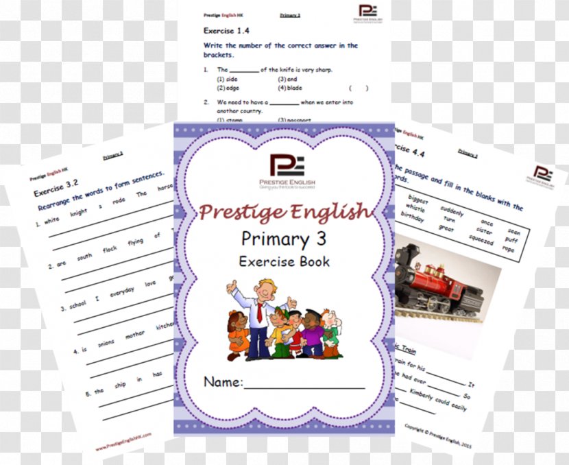 Exercises For Understanding English Grammar Book Phonics Primary 3 Transparent PNG