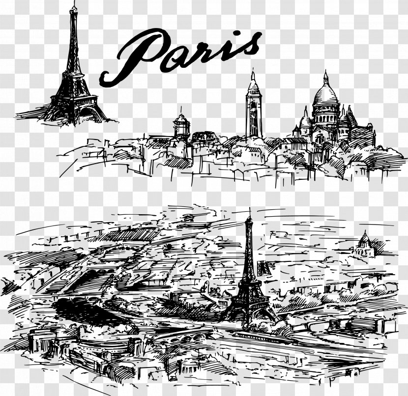 Paris Drawing Painting Sketch - Building - Of Architecture Transparent PNG