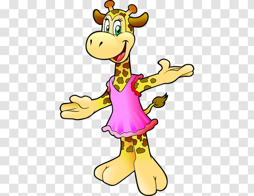 Giraffe Robe T-shirt Clothing Clip Art - Organism - Cartoon Dancing Ant Transparent PNG