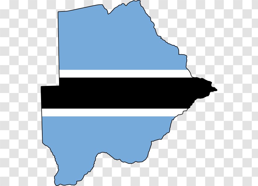 Flag Of Botswana National Map - File Negara - Country Transparent PNG